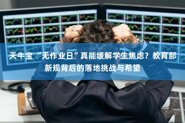 天牛宝 “无作业日”真能缓解学生焦虑？教育部新规背后的落地挑战与希望